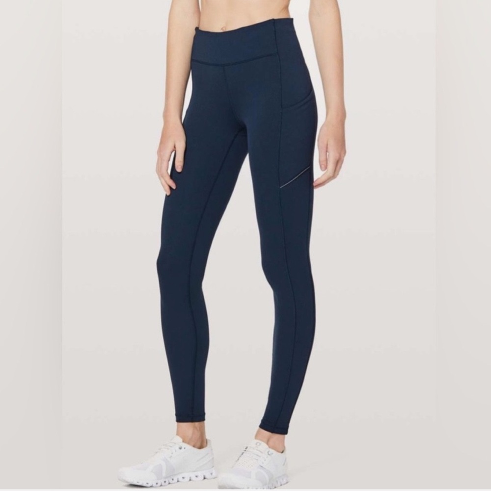 🔷LULULEMON Speed Up Tight FULL-ON LUXTREME 23" POCKETS True Navy Size 4 LIKE NEW